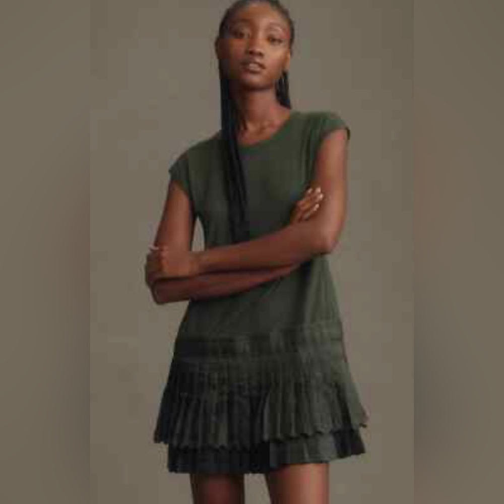 Daily Practice by‎ Anthropologie Solid Set Mini Dress